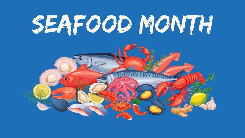 National Seafood Month Brochure And Recipes Caterers Calendar Bidfood