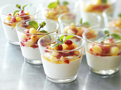 Ardo yoghurt with fruit brunoise and maple syrup - Bidfood