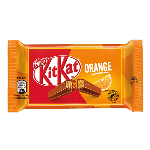 Nestlé KitKat 4 Finger Orange Chocolate Bar | Bidfood