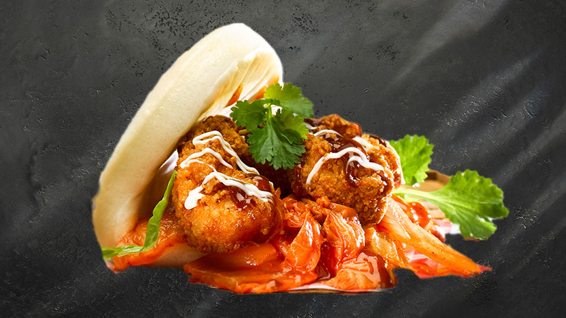 Chicken Karaage Bao Buns Bidfood